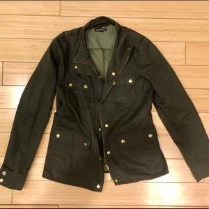 J. Crew Resin Coat Twill Jacket